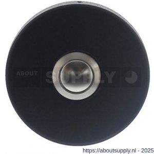 Intersteel Living 3990 beldrukker rond verdekt diameter 53x10 RVS-mat zwart - S26006811 - afbeelding 1