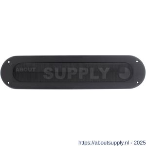 Intersteel Living 4015 tochtwering ovaal 340x80 mm structuur zwart - S26008308 - afbeelding 1