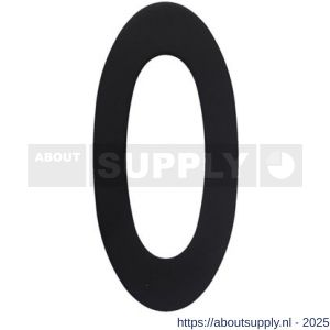 Intersteel Living 4020 huisnummer 0 150 mm RVS-structuur zwart - S26006816 - afbeelding 1