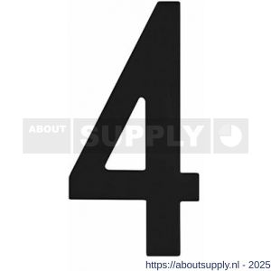 Intersteel Living 4020 huisnummer 4 150 mm RVS-structuur zwart - S26006820 - afbeelding 1