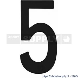 Intersteel Living 4020 huisnummer 5 150 mm RVS-structuur zwart - S26006821 - afbeelding 1