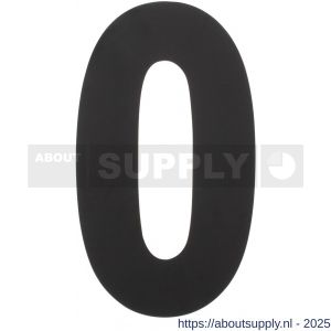Intersteel Living 4021 huisnummer 0 XL hoogte 300 mm RVS structuur zwart - S26009176 - afbeelding 1
