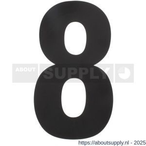 Intersteel Living 4021 huisnummer 8 XL hoogte 300 mm RVS structuur zwart - S26009184 - afbeelding 1