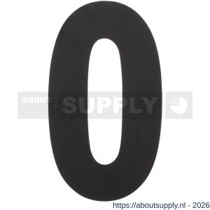 Intersteel Living 4021 huisnummer 0 XXL hoogte 500 mm RVS structuur zwart - S26009186 - afbeelding 1