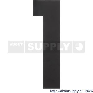 Intersteel Living 4021 huisnummer 1 XXL hoogte 500 mm RVS structuur zwart - S26009187 - afbeelding 1