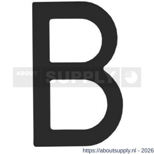 Intersteel Living 4026 huisletter B 100 mm RVS structuur zwart - S26009942 - afbeelding 1