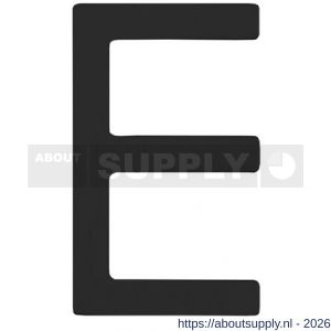 Intersteel Living 4026 huisletter E 100 mm RVS structuur zwart - S26009945 - afbeelding 1