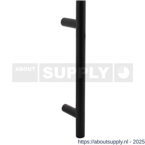 Intersteel Living 4324 deurgreep per stuk T-vorm 400x65x20 mm hart op hart 300 mm structuur zwart - S26009479 - afbeelding 1