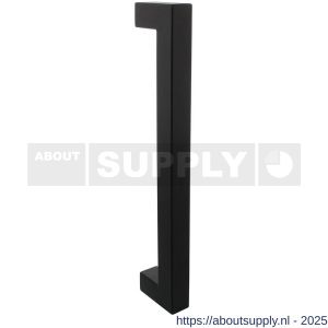 Intersteel Living 4330 deurgreep per stuk vierkant 325x60x25 mm hart op hart 300 mm RVS structuur zwart - S26010330 - afbeelding 1