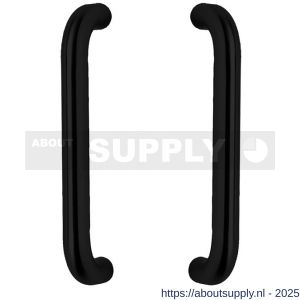 Intersteel Living 4333 deurgrepen per paar U-vorm 325x70x25 mm hart op hart 300 mm RVS structuur zwart - S26010333 - afbeelding 1