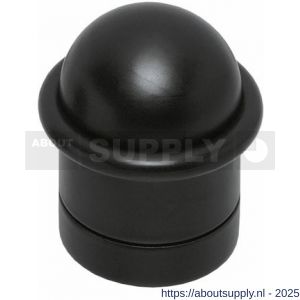 Intersteel Living 4420 deurstop met zwarte ring diameter 32x45 mm zwart - S26007385 - afbeelding 1