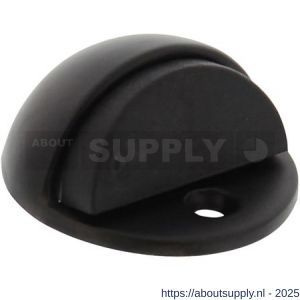 Intersteel Living 4420 deurstop bolrond diameter 45x22 mm vloermontage zwart - S26000979 - afbeelding 1