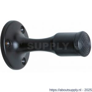 Intersteel Living 4420 deurstop recht diameter 55x85 mm wandmontage zwart - S26000980 - afbeelding 1