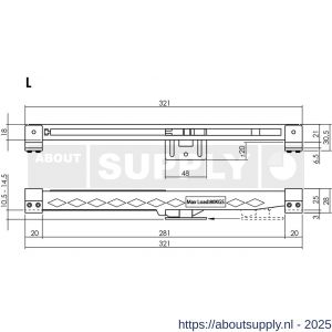 Intersteel Living 4501 sluitvertrager 3.0 railmontage universeel voor schuifdeursysteem zwart - S26009199 - afbeelding 2