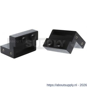 Intersteel 4501 set van 2 stoppers voor UITSLUITEND schuifdeursysteem 450121 mat zwart - S26010334 - afbeelding 1