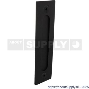 Intersteel Living 4501 schuifdeurkom rechthoekig opschroevend 220x60x6 mm zwart - S26009953 - afbeelding 1