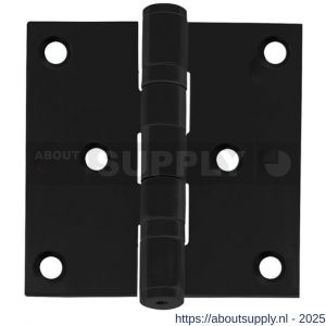 Intersteel Living 4625 kogellagerscharnier recht 3 inch 76x76x2.5 mm zwart - S26008335 - afbeelding 1