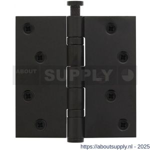 Intersteel Living 4625 kogellagerscharnier recht 3.5 inch 89x89x2.5 mm zwart - S26008336 - afbeelding 1