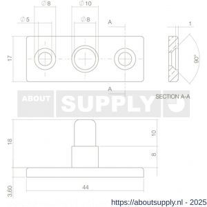 Intersteel 5615 stelpen zwart - S26003859 - afbeelding 2