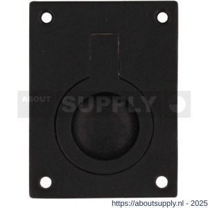 Intersteel Living 7526 luikring recht 41x31 mm zwart - S26009966 - afbeelding 1
