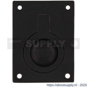Intersteel Living 7526 luikring recht 50x39 mm zwart - S26009967 - afbeelding 1