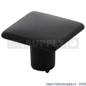Intersteel Living 8478 meubelknop vierkant vlak 26x26 mm zwart - S26009218 - afbeelding 1