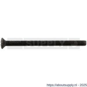 Intersteel 9901 bout M6x80 mm voor SKG3 aluminium beslag voor deurdikte 68 mm zwart - S26009227 - afbeelding 1