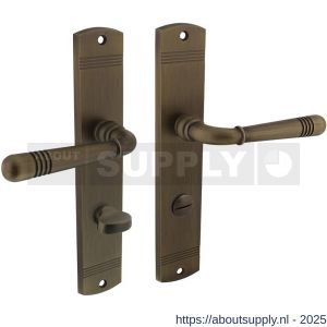 Intersteel 1705 deurkruk Helena op schild afgerond 235x45 mm WC 78/8 mm gebruineerd - S26008346 - afbeelding 1