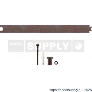 Intersteel 4501 tussenrail 45 cm voor schuifdeursysteem inclusief bevestigingsset antiek finish - S26008370 - afbeelding 1