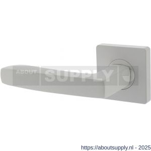 Intersteel 1712 deurkruk gatdeel links Minos op rozet verdekt 55x55x10 mm met nokken wit - S26009236 - afbeelding 1