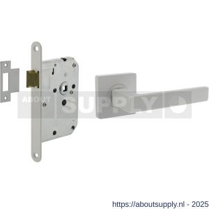 Intersteel Living 1713 set loopslot wit met deurkruk Hera op rozet 55x55 mm wit - S26011057 - afbeelding 1