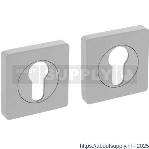 Intersteel Living 3185 cilinderrozetten verdekt 55x55x10 mm met nokken wit - S26011010 - afbeelding 1