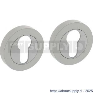 Intersteel Living 3476 cilinderrozetten verdekt diameter 52x10 mm met nokken wit - S26011012 - afbeelding 1