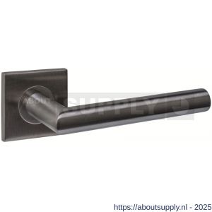Intersteel 1034 deurkruk gatdeel rechts Q 04 op rozet verdekt 53x53x6 mm PVD antraciet - S26011236 - afbeelding 1