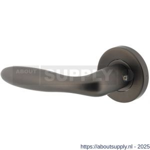 Intersteel 1281 deurkruk gatdeel links Jupiter op rozet verdekt diameter 53x8 mm met nokken antraciet grijs - S26010366 - afbeelding 1