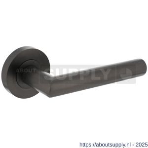 Intersteel 1693 deurkruk gatdeel rechts Bastian op rozet verdekt diameter 52x10 mm met nokken antraciet grijs - S26010370 - afbeelding 1