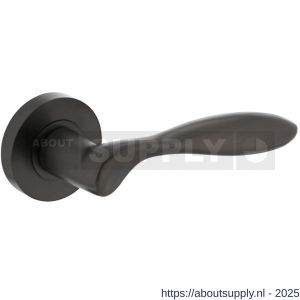 Intersteel Living 1695 deurkruk George op rozet verdekt diameter 52x10 mm met nokken antraciet grijs - S26009985 - afbeelding 1