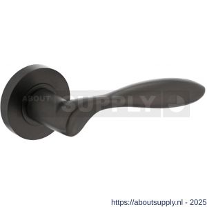 Intersteel 1695 deurkruk gatdeel rechts George op rozet verdekt diameter 52x10 mm met nokken antraciet grijs - S26010375 - afbeelding 1