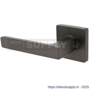 Intersteel 1713 deurkruk gatdeel links Hera op rozet verdekt 55x55x10 mm met nokken antraciet grijs - S26010386 - afbeelding 1