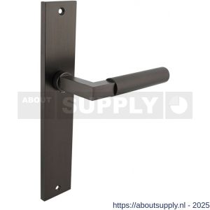 Intersteel 1742 deurkruk gatdeel rechts Baustil op schild rechthoekig 245x45 mm blind antraciet grijs - S26010399 - afbeelding 1