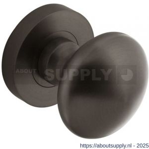 Intersteel Living 2126 knop rond vast op rozet diameter 52x10 mm met nokken en stift antraciet-grijs - S26010003 - afbeelding 1