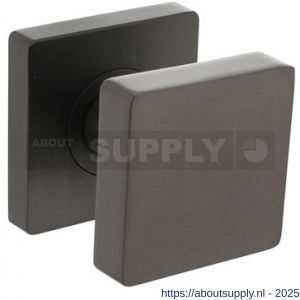 Intersteel Living 2126 knop vierkant vast op rozet 55x55x10 mm met nokken en stift antraciet-grijs - S26010004 - afbeelding 1