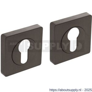 Intersteel Living 3185 cilinderrozetten verdekt 55x55x10 mm met nokken antraciet grijs - S26011016 - afbeelding 1