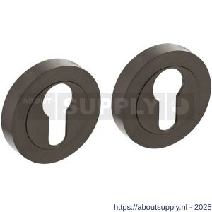 Intersteel Living 3476 cilinderrozetten verdekt diameter 52x10 mm met nokken antraciet grijs - S26011014 - afbeelding 1