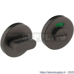 Intersteel Living 3512 WC-sluiting verdekt diameter 53x8 mm met nokken en stift 8x8 mm antraciet grijs - S26010443 - afbeelding 1