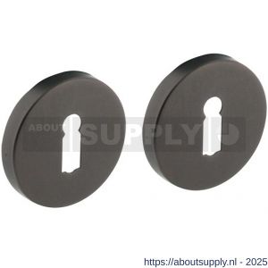 Intersteel 3512 sleutelrozetten verdekt diameter 53x8 mm met nokken antraciet grijs - S26011379 - afbeelding 1