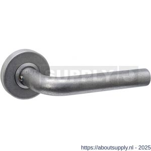 Intersteel 0570 deurkruk gatdeel Luzern op rozet verdekt diameter 53x10 mm RVS getrommeld - S26011272 - afbeelding 1