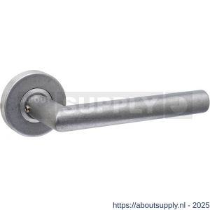 Intersteel 0583 deurkruk gatdeel Jura op rozet verdekt diameter 53x10 mm RVS getrommeld - S26011269 - afbeelding 1