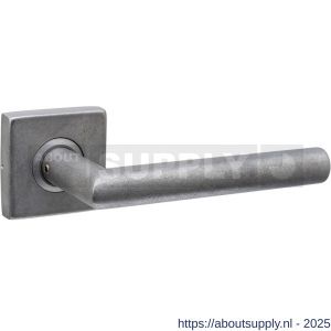 Intersteel 0611 deurkruk gatdeel Jura op rozet verdekt 53x53X10 mm RVS getrommeld - S26011266 - afbeelding 1