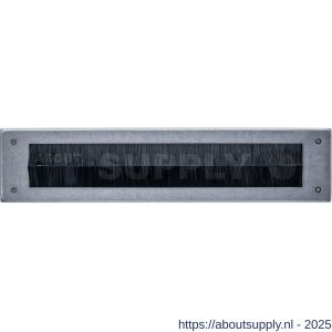 Intersteel 4015 tochtwering rechthoekig 340x76 mm RVS getrommeld - S26010842 - afbeelding 1